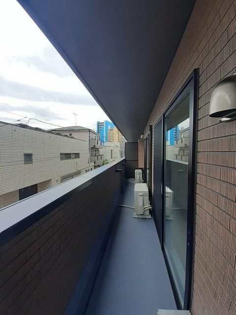 アンソレイエ町屋のバルコニー