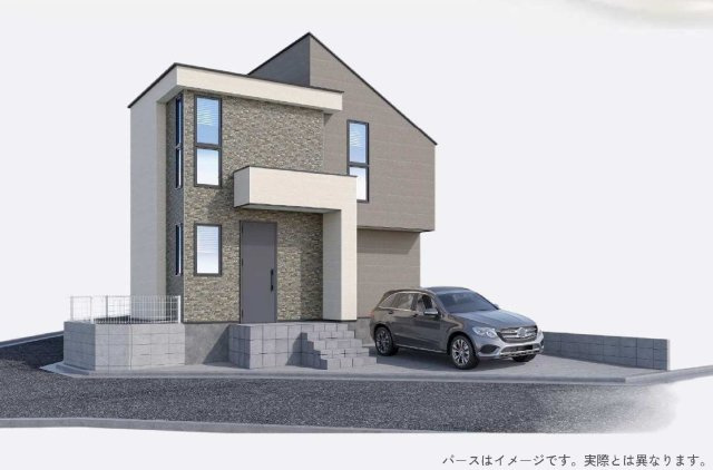 【横浜市保土ケ谷区峰岡町1丁目60-7新築戸建て】★仲介手数料無料★（峯小学校・宮田中学校）の外観パース