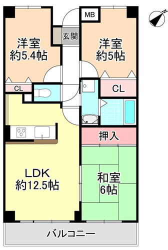 【間取り】 | グランパス富田林