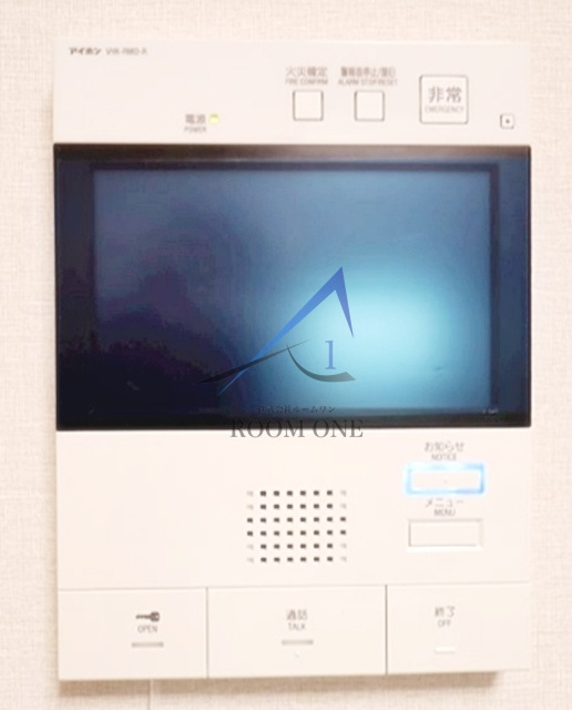 ジェノヴィア綾瀬Ⅱのセキュリティ|モニター付きインターホンです。