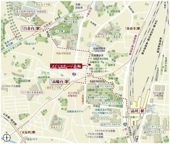 港区高輪3丁目のマンションの間取り