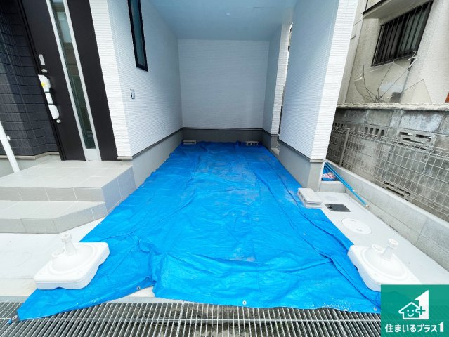 高槻市北柳川町　新築一戸建ての駐車場|駐車スペース！散水栓があるので、こまめに愛車を洗えます！