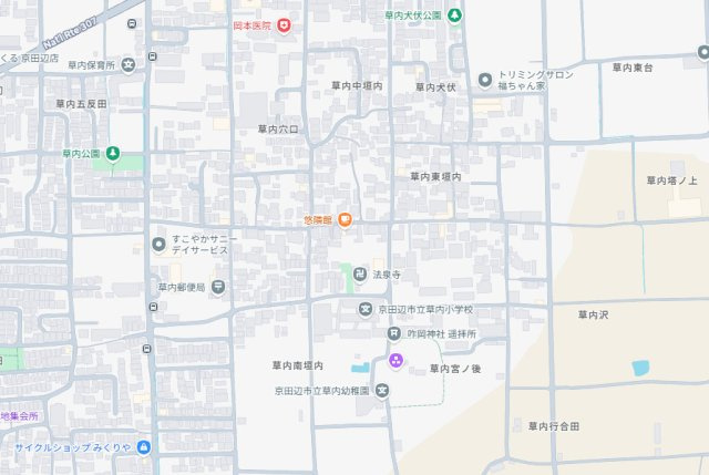 ★1(土)2(日)現地見学可能！★京田辺市草内　ラスト1邸の地図