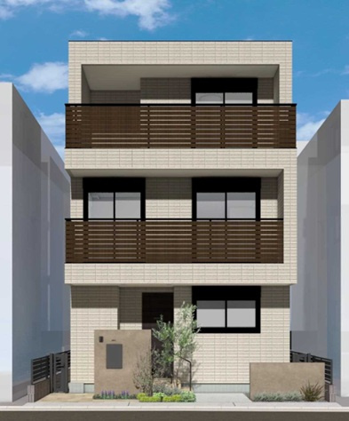  （仮称）久が原３丁目メゾンの外観パース