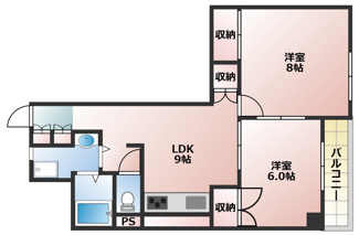 【間取り】 | グリシーヌ静徳