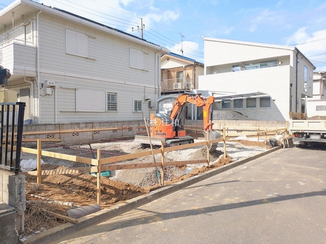 【新築分譲住宅】ふじみ野市福岡中央第6期の前面道路含む現地写真