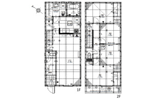 【間取り】 | 安佐北区落合南1丁目　全3区画　NO1 | 18.7帖リビング☆２階３室☆ファミリー3LDK☆2階9帖洋室間仕切りも可能☆各居室にクローゼット☆