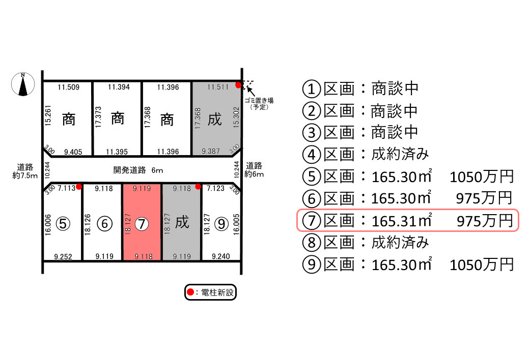 9区画分譲地　須賀3丁目