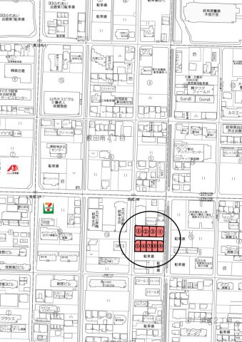 9区画分譲地　須賀3丁目　2号地の地図