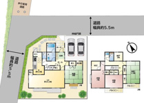 ～4年前にキッチン、お風呂リフォーム施工、角地の庭付物件～山科台中古戸建の画像