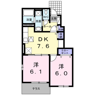 【間取り】 | パークハイム椿　Ⅱ