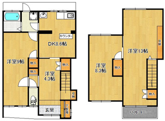 【間取り】 | 大宮西野山町