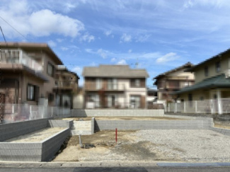 【外観】 | 大津市陽明町9-5　新築戸建 | 建築中