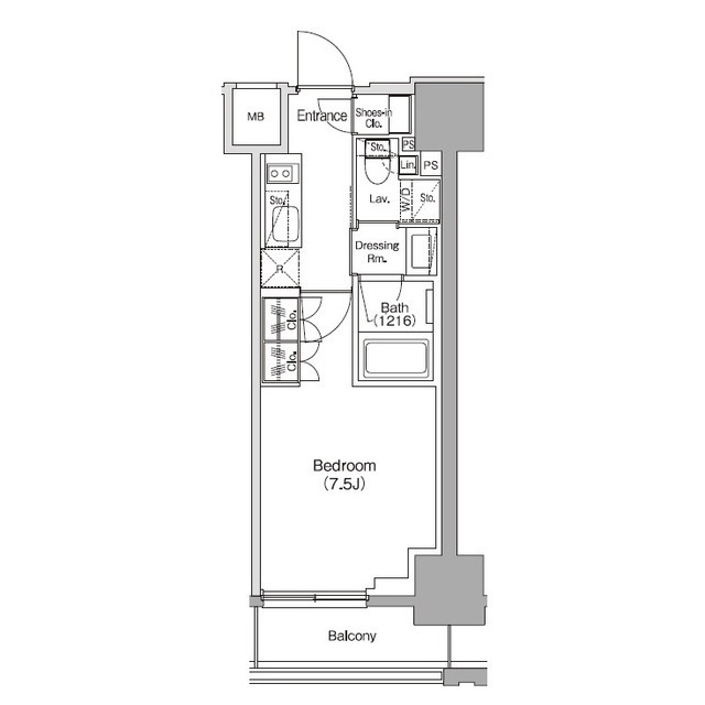 ザ・パークハビオ新御徒町の間取り