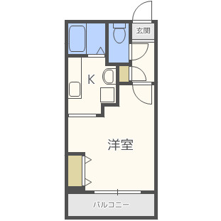 大阪市生野区新今里３丁目の賃貸マンションの間取り