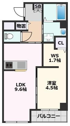【間取り】 | ブランキューブ南摂津