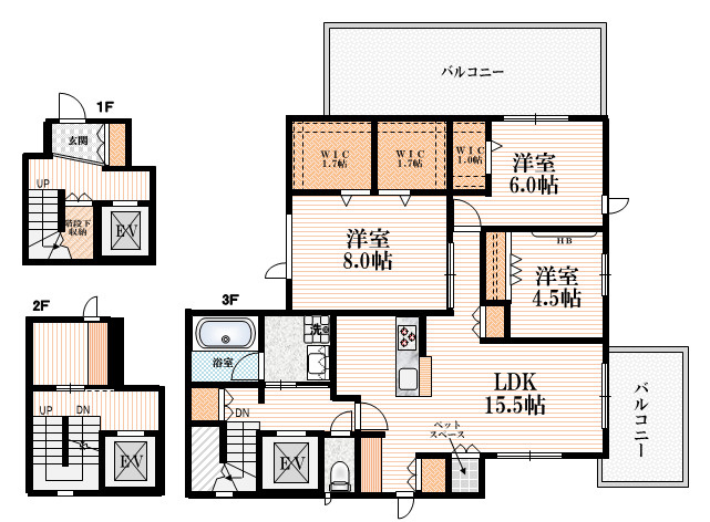 バラーバル石神井公園の間取り