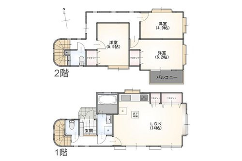 【間取り】 | 藤沢市高倉　中古戸建
