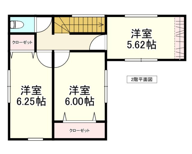 八戸市沼館2丁目　B棟の間取り