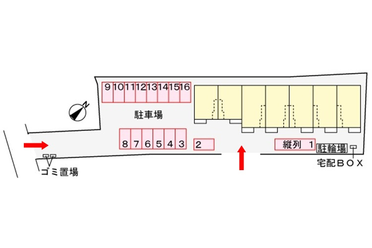 カルムの駐車場|駐車場