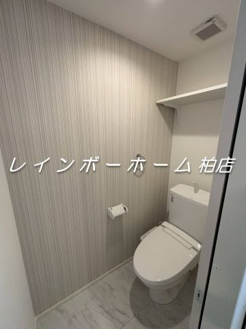 我孫子駅徒歩5分｜新築1LDK｜ペット相談可。接客・申込・契約オンライン！LINE×相談可！のトイレ|同施工。参考写真。