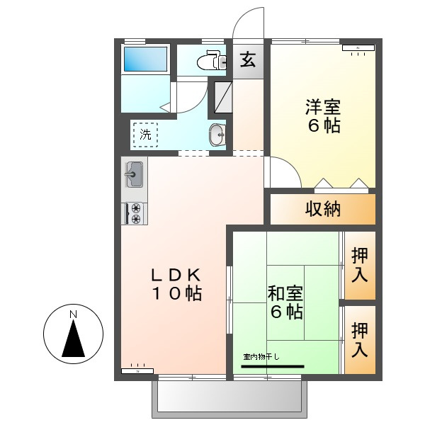 楠小路Aの間取り