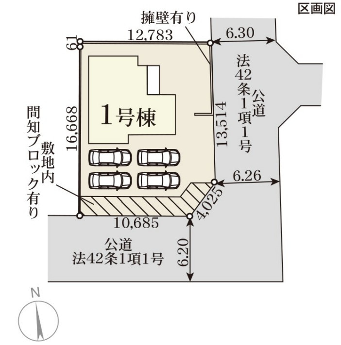 日立市森山町9期　新築戸建の区画図