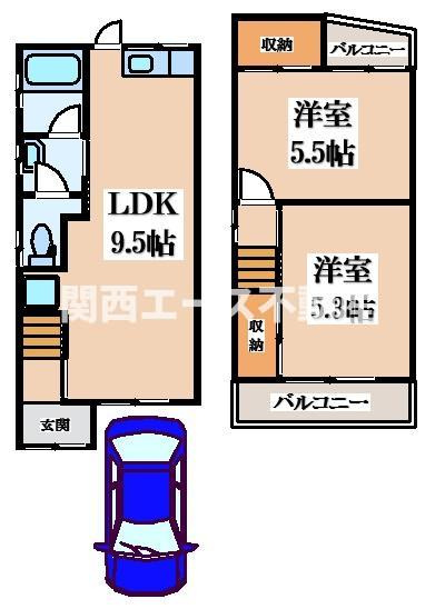 【間取り】 | 南荘町貸家