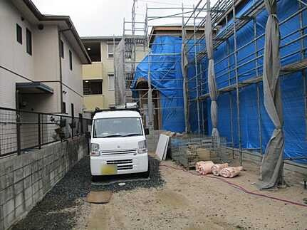 広島市佐伯区五日市中央3丁目　新築一戸建て(全2棟)の前面道路含む現地写真