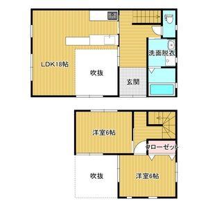 加茂東戸建の間取り