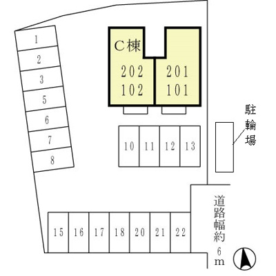 【区画図】 | アドゥニスハイツB棟