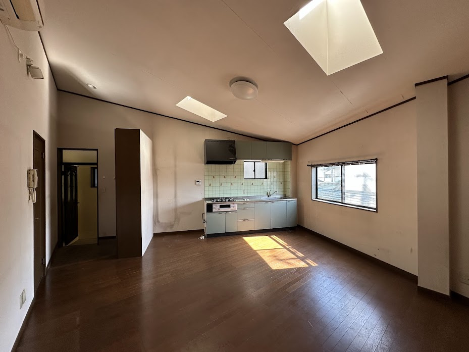 店舗付住宅　折立の居間・リビング|2F居住部分