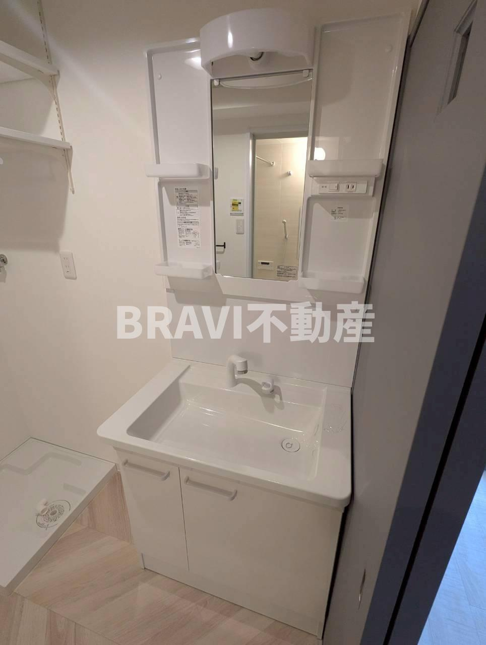 ISM大阪城公園 BRAVI不動産の独立洗面台