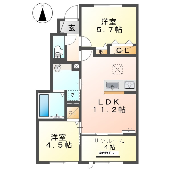 KadoyakanAの間取り