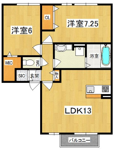 リヴェール城　A棟の間取り