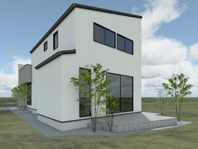 前池町6丁目 売土地の外観パース|理想の間取り、憧れの外観、こだわりの設備、すべてを思いのままに描けます