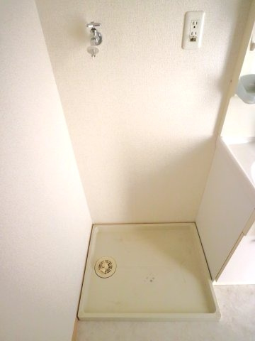 レーブフラッツの洗面所|室内洗濯機置場