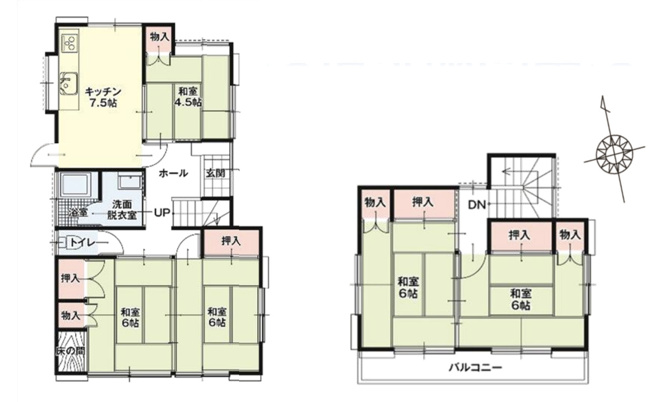 【間取り】 | KEM加須市礼羽1期　中古戸建　