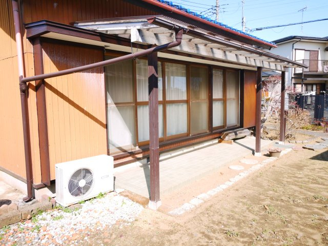 茂原市茂原　平家中古戸建の外観|敷地約81坪 北東角地 2SK平屋 倉庫付  閑静な立地 都市ガス上下水 スーパーイオン徒歩約13分