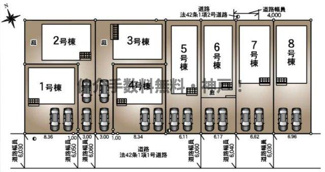 【区画図】 | 神戸市西区王塚台７丁目　新築戸建4号棟　仲介手数料無料！ | 西区王塚台７　新築4号棟　仲介手数料無料！