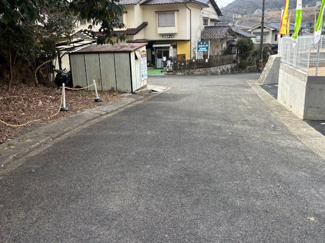 【前面道路含む現地写真】 | 安佐北区あさひが丘7丁目全2区画　NO1 | 前面道路6.1ｍ