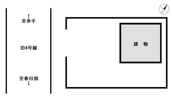 北葛飾郡杉戸町大字下高野の事務所の区画図