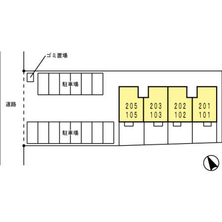 セジュールホワイトの区画図