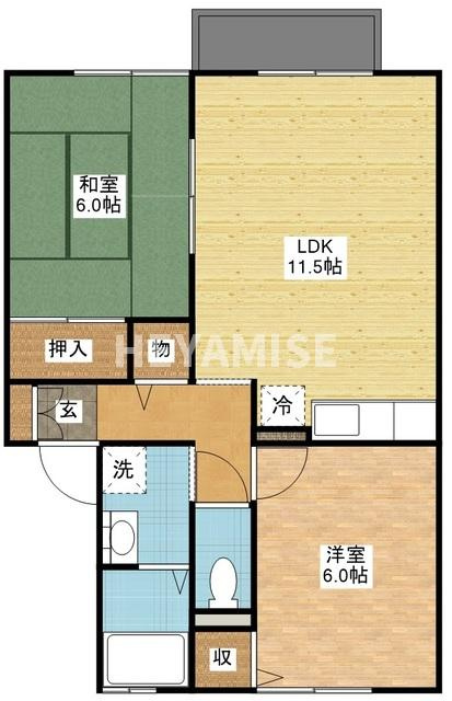 セジュールホワイトの間取り