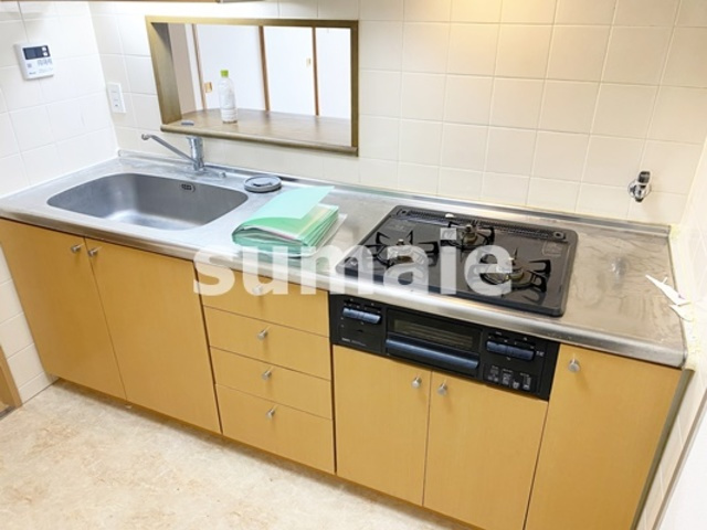 コスモ与野チェロードのキッチン|グリル付きガスコンロ！