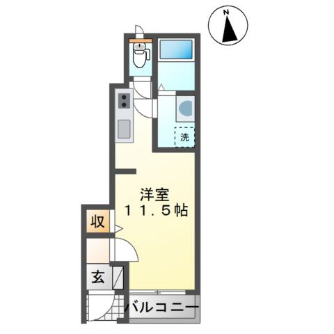 エッセンティア谷上の間取り