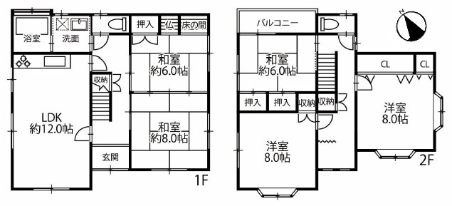 加古郡稲美町六分一　中古戸建の間取り|5LDKです。ドッグランと駐車場10台あります！