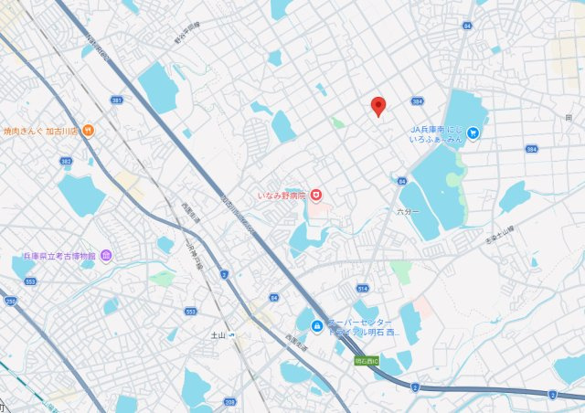 加古郡稲美町六分一　中古戸建の地図
