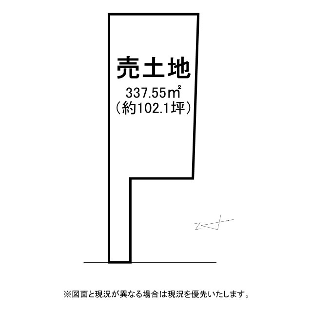 草津市草津4丁目　売土地の土地図