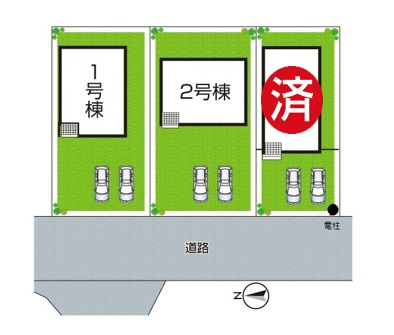 小野市神明町　第10期　新築一戸建ての区画図|全3区画